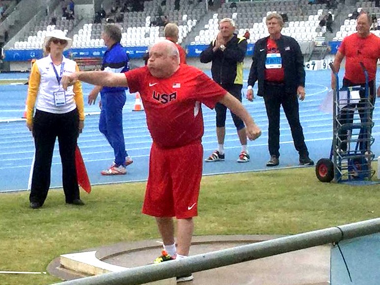 Bill last threw Oct. 29 at the World Masters Athletics Championships.