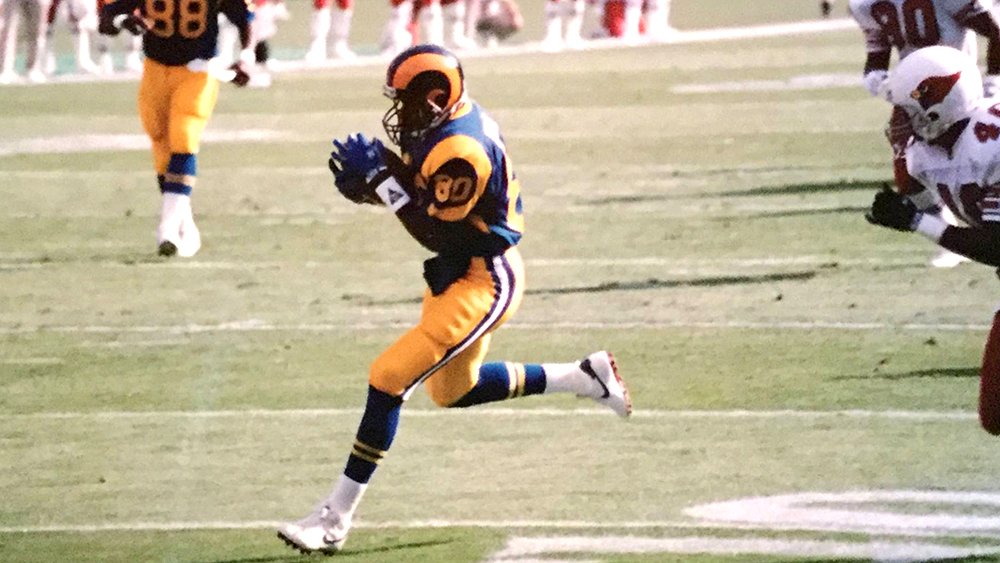 Henry Ellard does his thing with Rams back when.