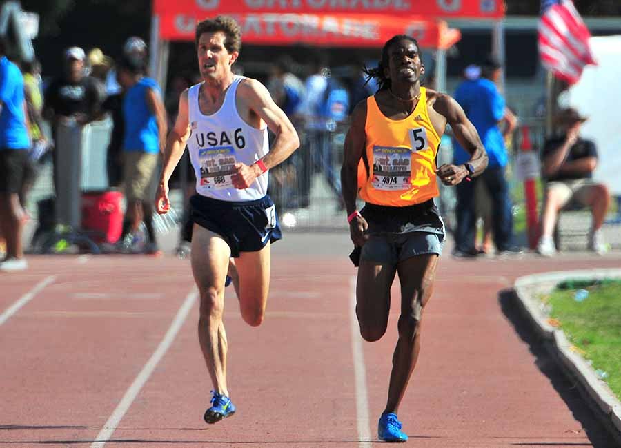 Ray, who led most of the way, and Mike put on a show at Mt. SAC Relays