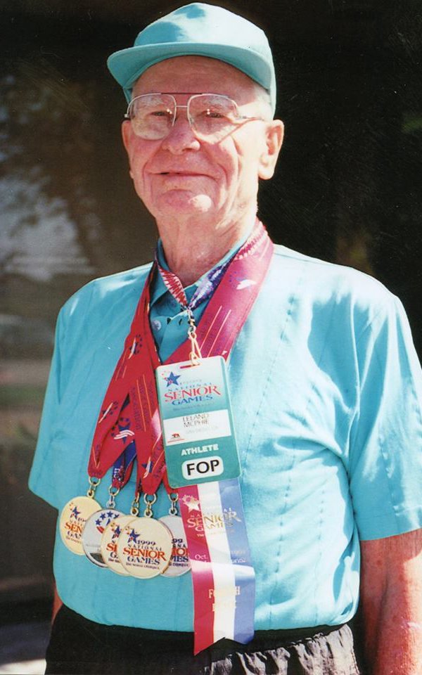 Leland was a champion on the Senior Olympic circuit as well.