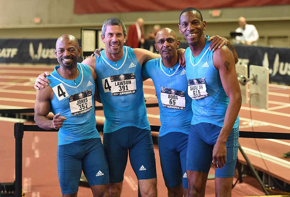 New M50 world record holders in the 4x4. Rob Jerome photo