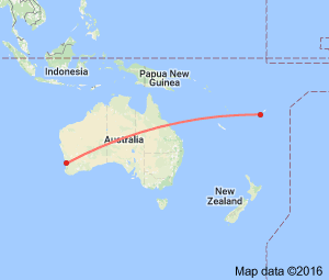 It's only 4,000 miles from Fiji to Perth.
