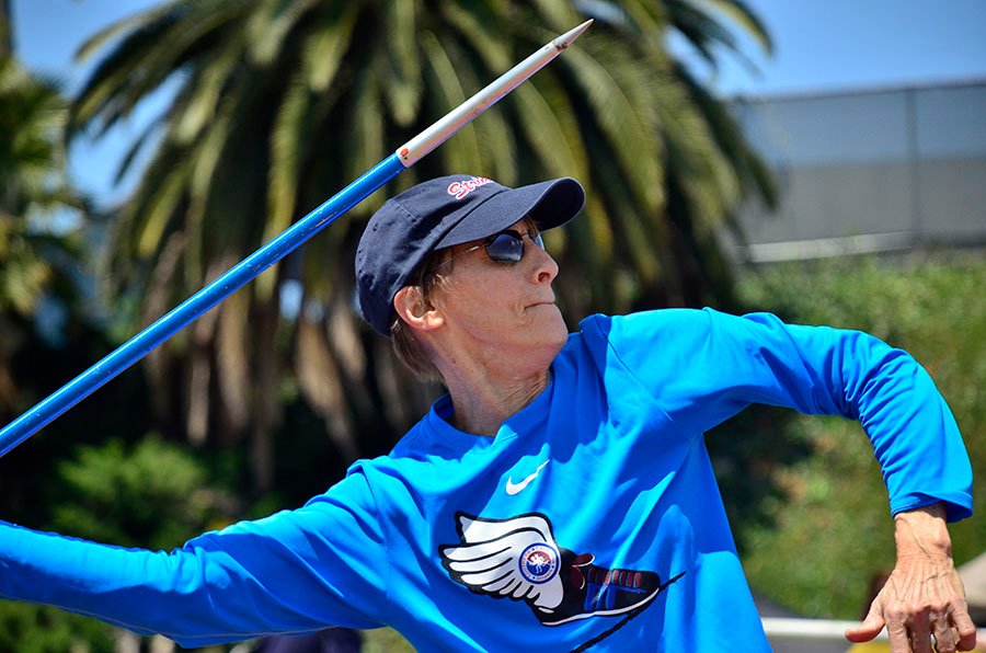 W60 Rita Hanscom of San Diego is one of the faves in hep starting Tuesday. Chris Stone photo