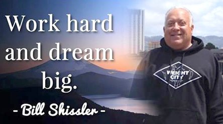 Bill's slogan and legacy posted on Facebook.