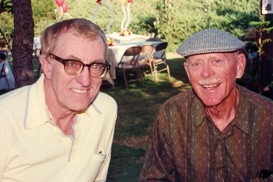 Al with David Pain at a family event. (Photo courtesy Linda Pain)