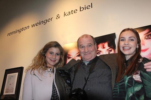 My last Parker assignment: shooting an art gallery reception for two alumni photographers (with their former teacher in the middle).