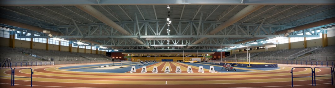 Crossplex banked Mondo track is one of the few of its kind in the United States.