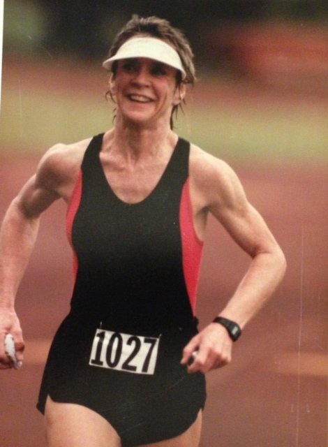 Running a half-marathon in her 50s to celebrate her birthday. Photo courtesy Joy's daughter.