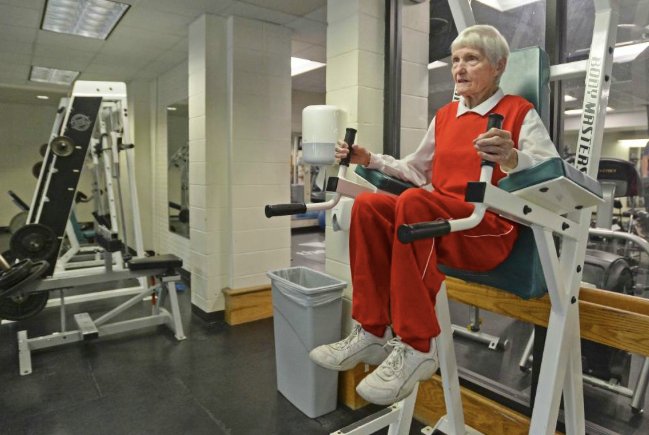 Hilary Scheinuk photo of Mary training for track (and other sports) among several great shots.