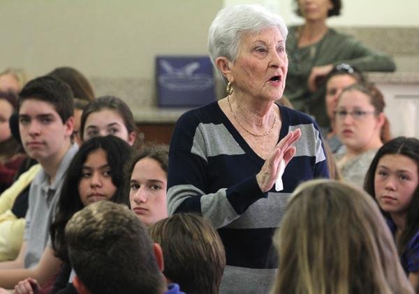 I covered a school visit by Auschwitz survivor Rose Schindler last week.