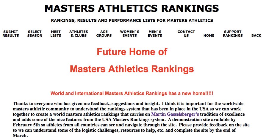 Placeholder for new world rankings site. Self-serve.